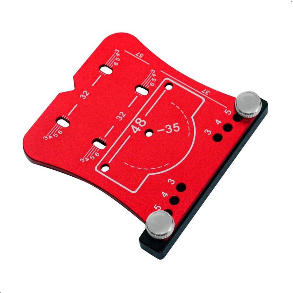 Plantilla Guía Localizador De Bisagra Cangrejo 35mm Melamine