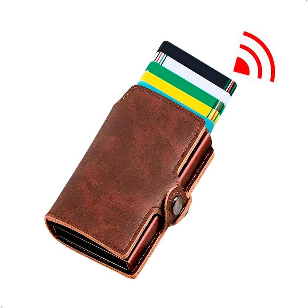 Billetera Tarjetero Aluminio Bloqueo Rfid Anti Clonacion