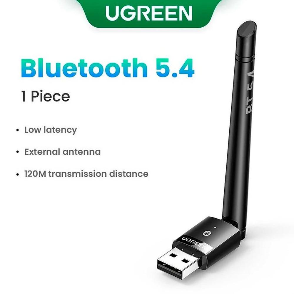 Adaptador Ugreen USB Bluetooth 5,4 Transmisor Bluetooth 120 Metros