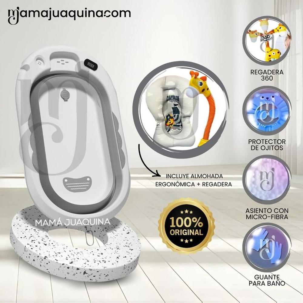 Bañera Plegable con Regadera «AQUATICK JIRA» Gray