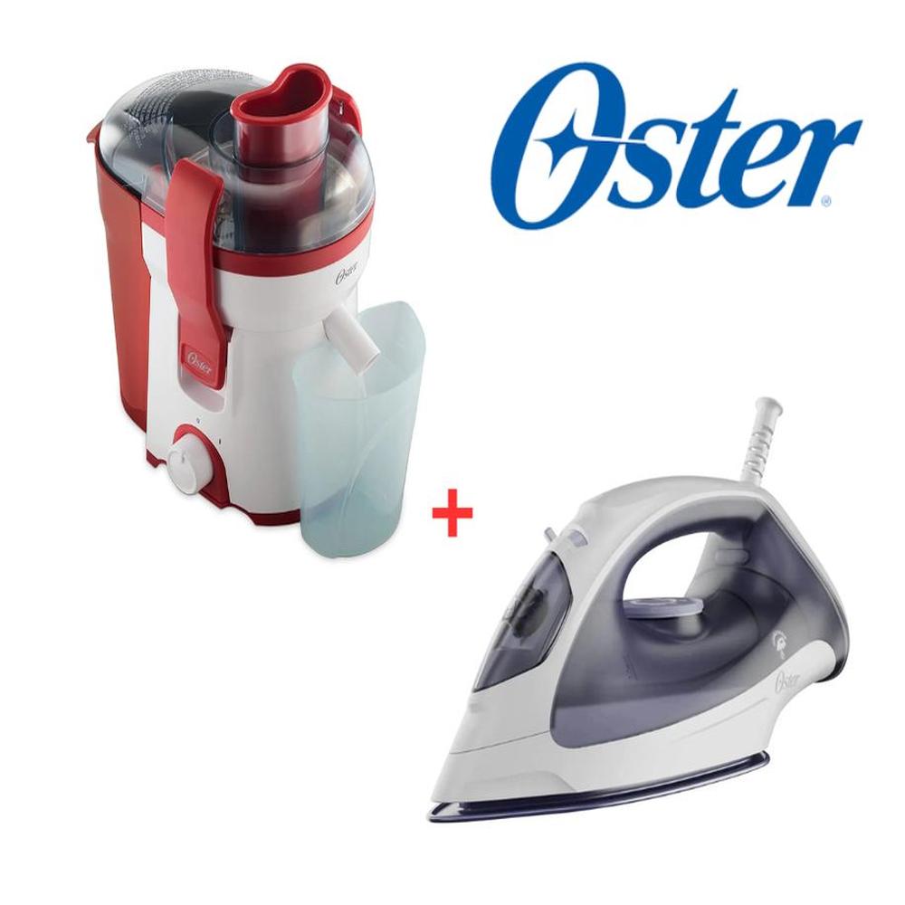 Extractor de jugos 500ml Oster FPSTJE316R + PLANCHA OSTER GCSTBS3802-053