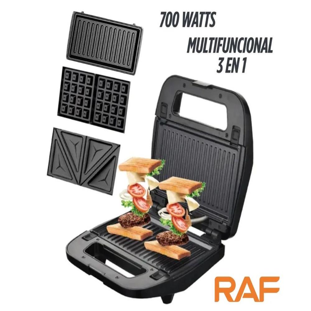 Sanguchera RAF R203 en Intercambiables Sangucher Grill Wafle