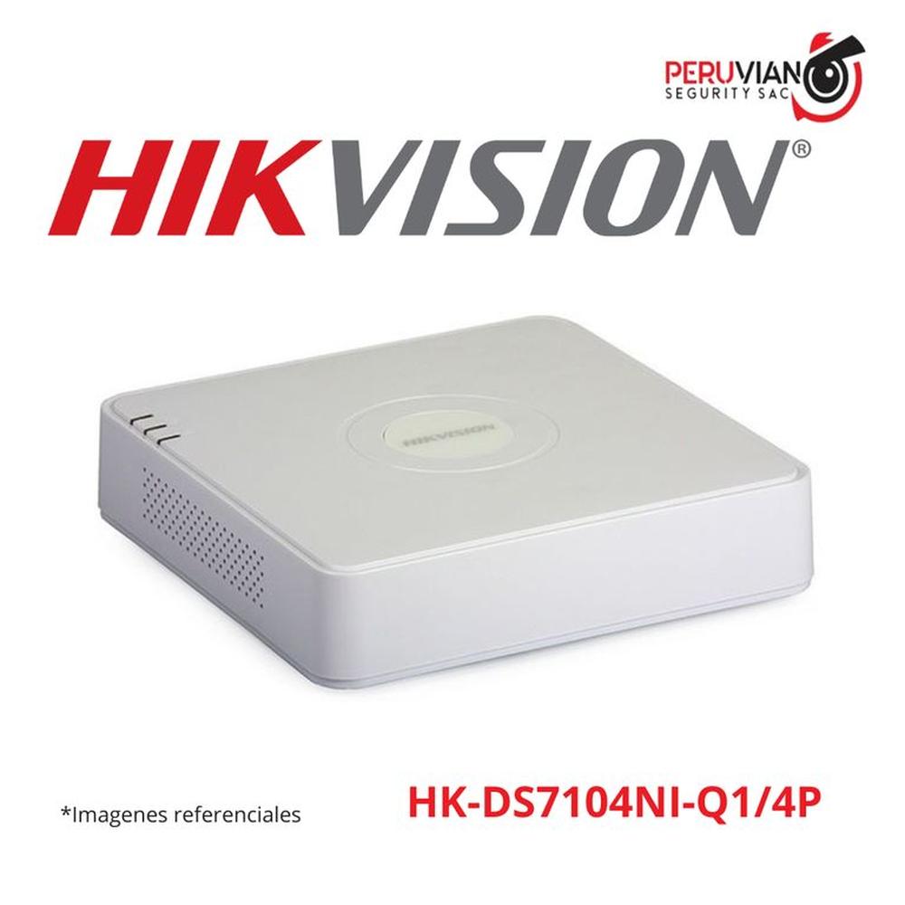 NVR 4CH + 4 PUERTOS POE. Hasta 4Mp HK-DS7104NI-Q1/4P
