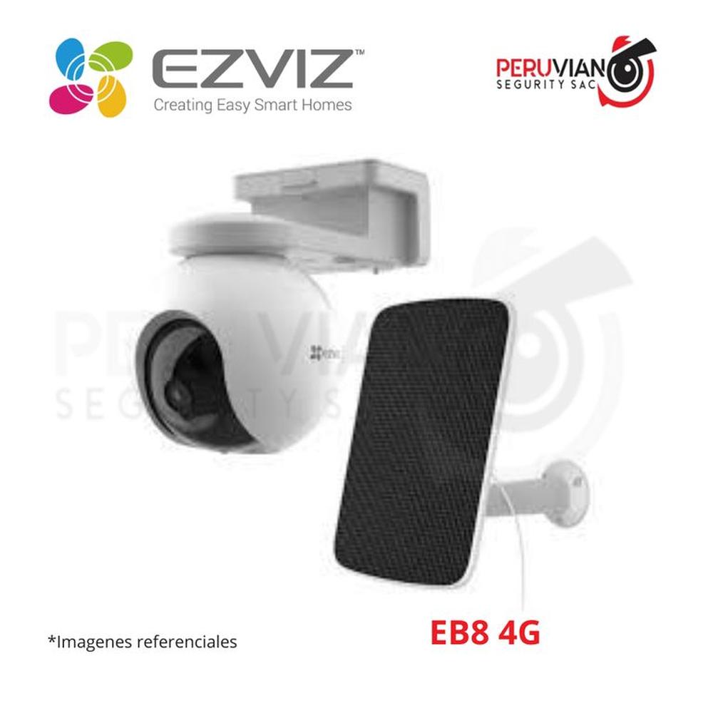 Cámara de Seguridad EB8 4G 2K Ezviz+ Panel solar