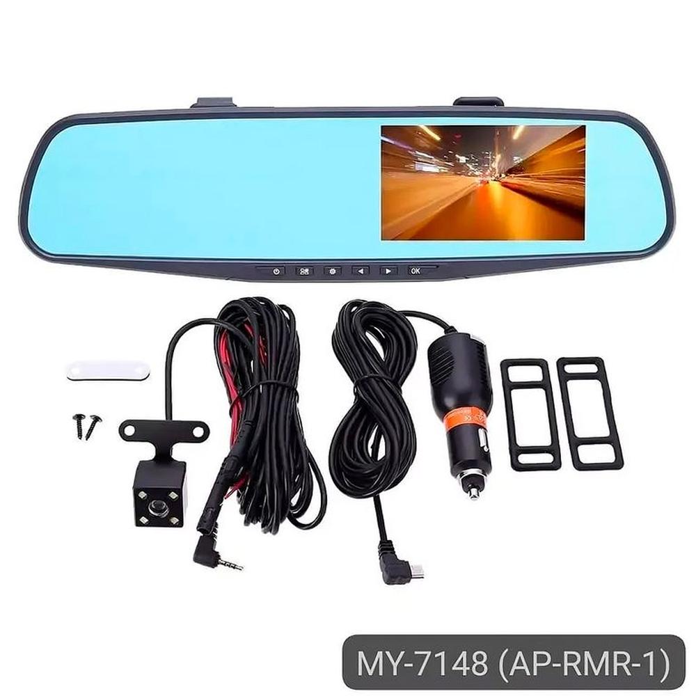 Espejo Con Cámara Frontal Y Retroceso + Cargador