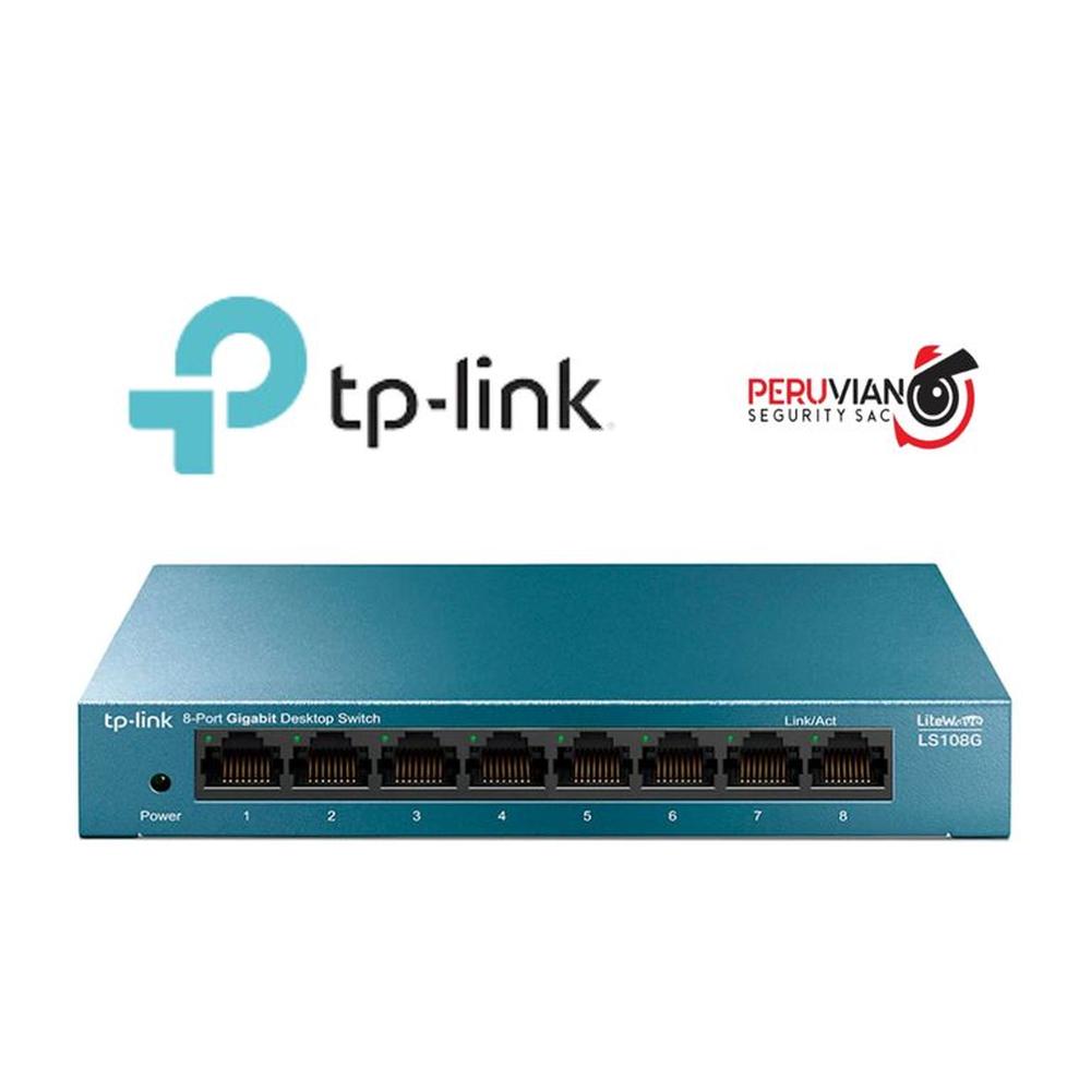 Switch Tplink TPLS108G 8-Puertos 101001000Mbps de sobremesa