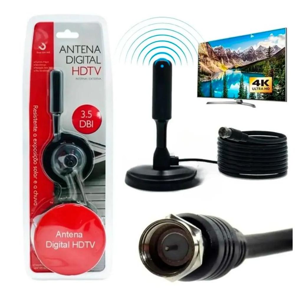 Antena Digital Para Tv - HDTV Interna Externa