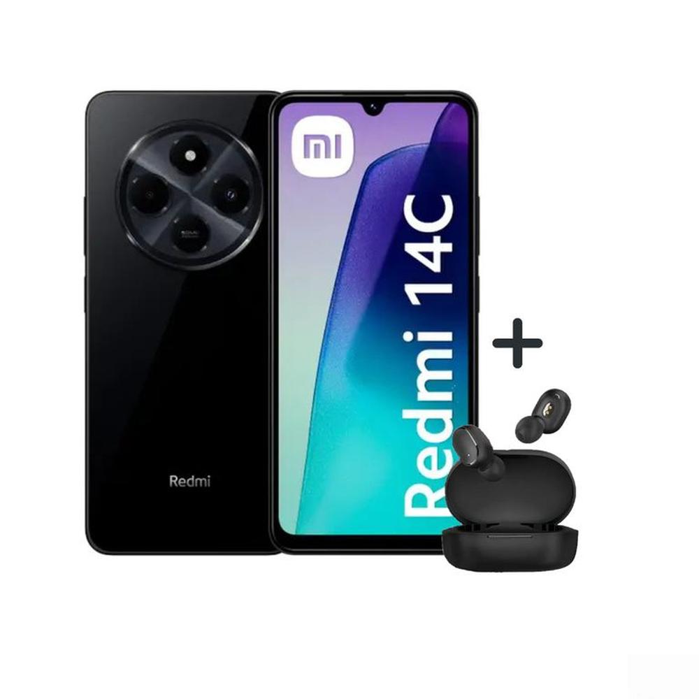 Xiaomi Redmi 14C 4GB 256GB - 50MP Cámara Dual SIM - NEGRO + AUDIFONO