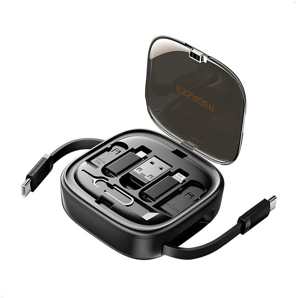 Mini caja almacenamiento essager 60W USB AC A tipo C Micro Lightning