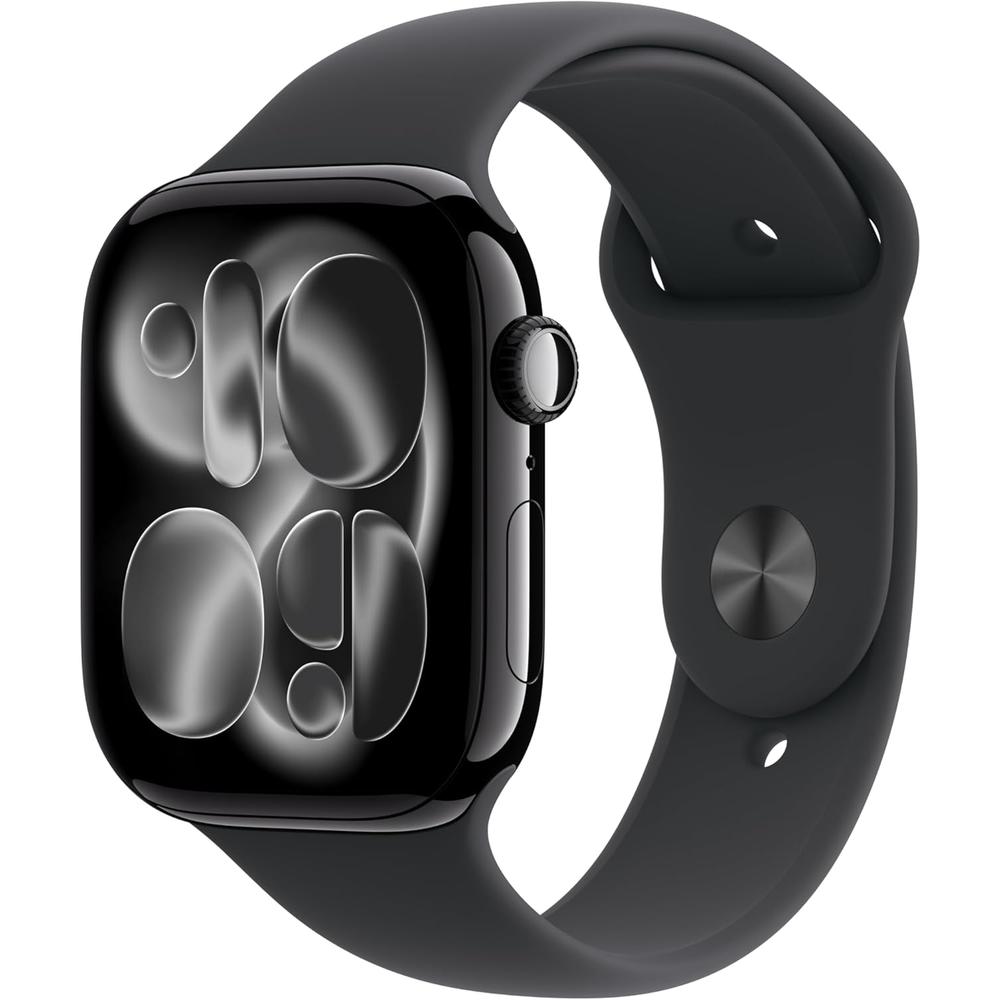 Apple Watch Series 11 Jet Black Aluminio (GPS + CELLULAR 46mm) + Sport Band Black M-L