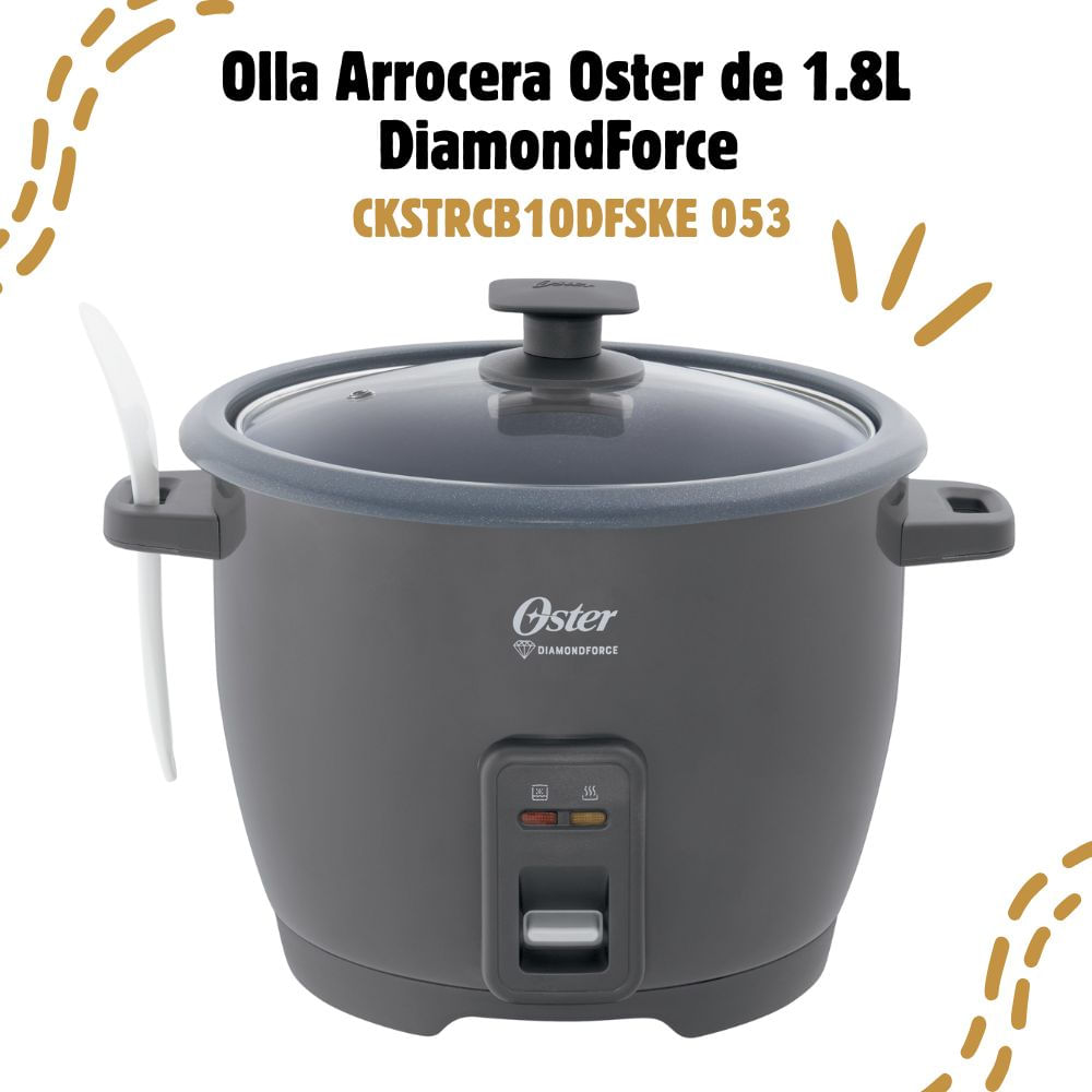 Olla Arrocera Oster de 10 tazas DiamondForce - CKSTRCB10DFBLK 053