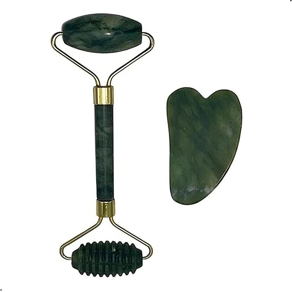Roller Y Guasha De Jade Piedra Kit Revitalift