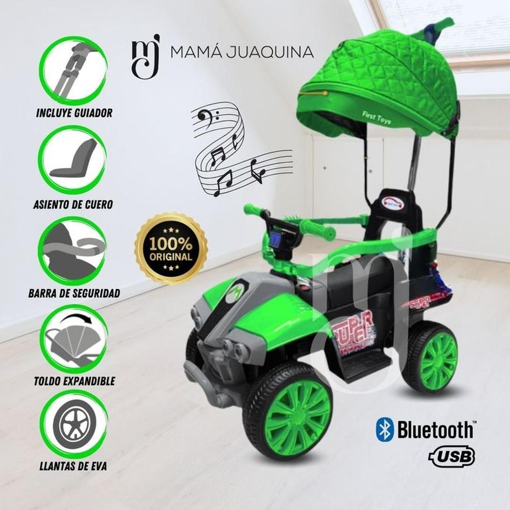 Correpasillo a Batería «KARTMARIO» con Bluetooth Verde