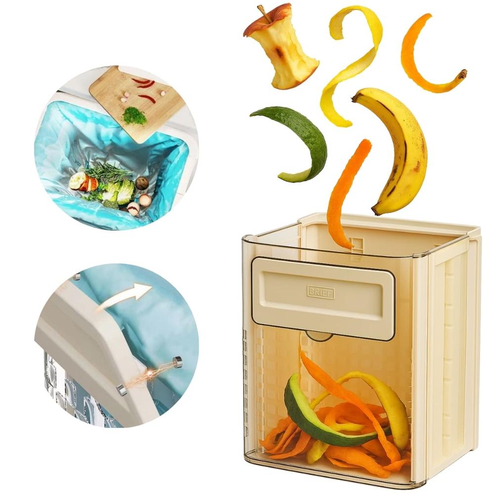 Tacho Plegable Colgante para Cocina Brief Crema  493CR01