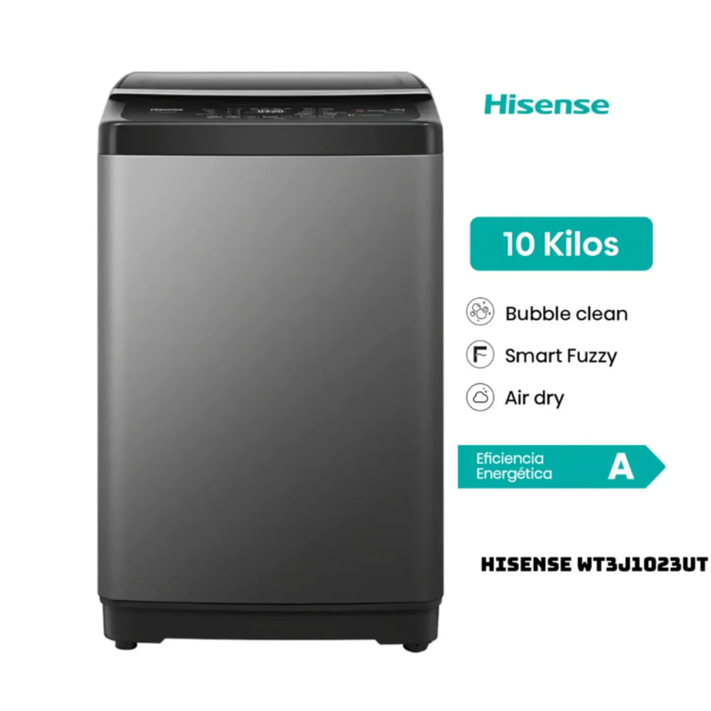 Lavadora Hisense Carga Superior 10.5kg WT1D1030UT