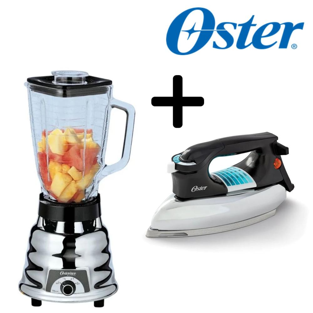 Combo Oster Licuadora 250-22 600 W + Plancha Pesada GCSTBV4119