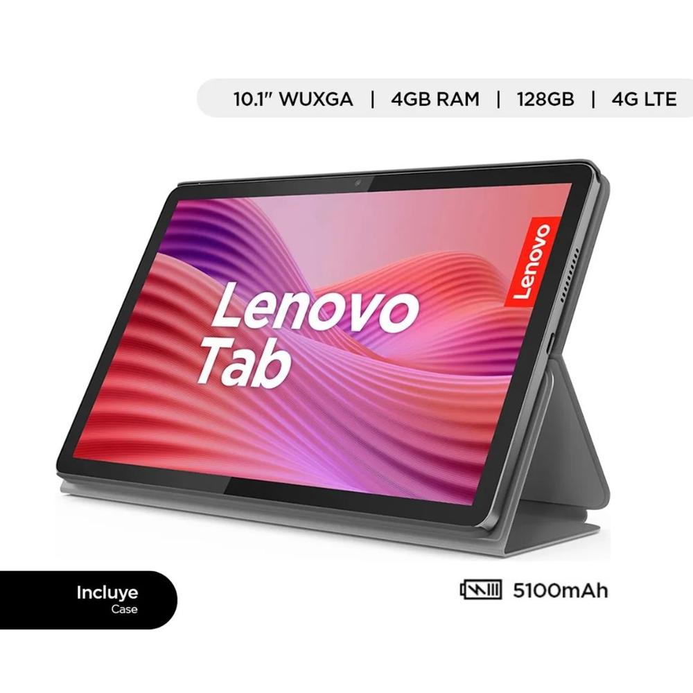 TABLET LENOVO TAB TB311XU + FOLIO CASE 4GB RAM 128GB ROM LUNA GRAY