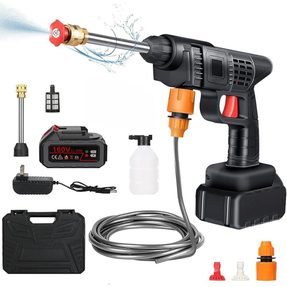Hidrolavadora Alta Presión Inalámbrica Auto Hidrojet Lavado 160V