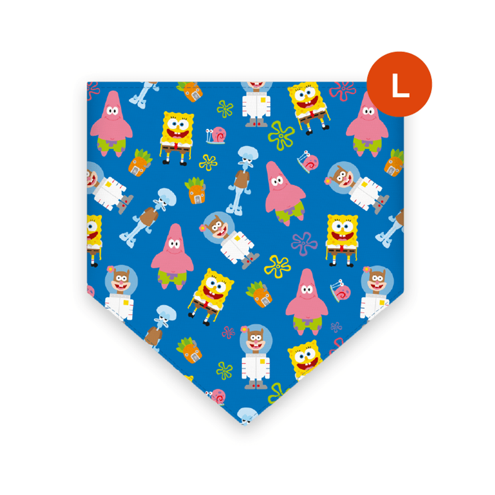 Bandana para mascotas Bandydog! Bob esponja L Bandana para mascotas Bandydog! Bob esponja L