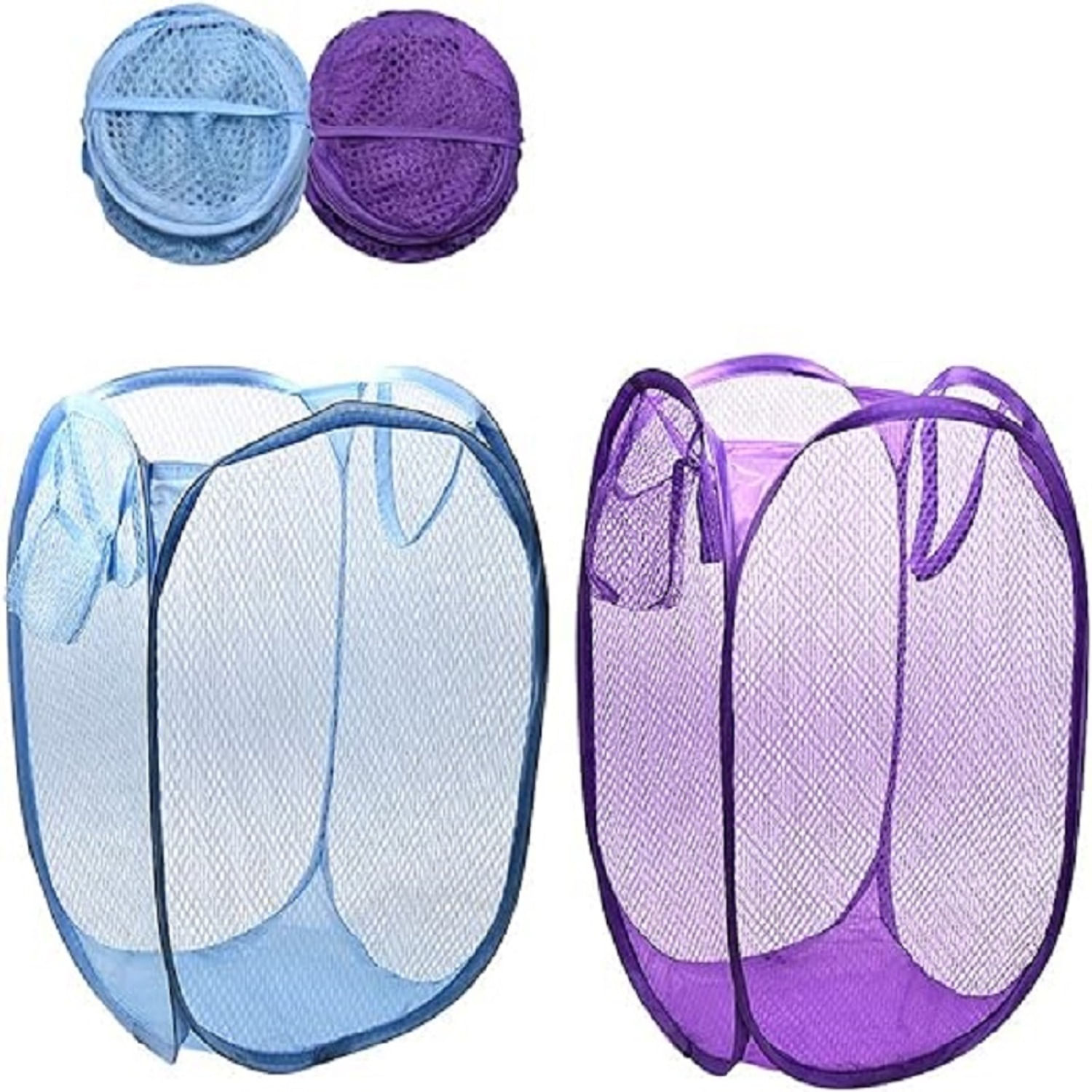 Canasta Cesta Plegable Infantil Asas Para Ropa Sucia Azul Marino