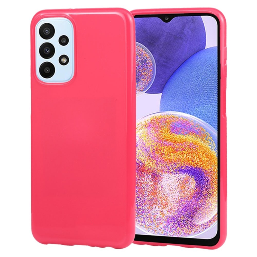 Funda Case para Samsung A23 5G Jelly Pearl Fucsia Antishock Resistente ante Caídas y Golpes