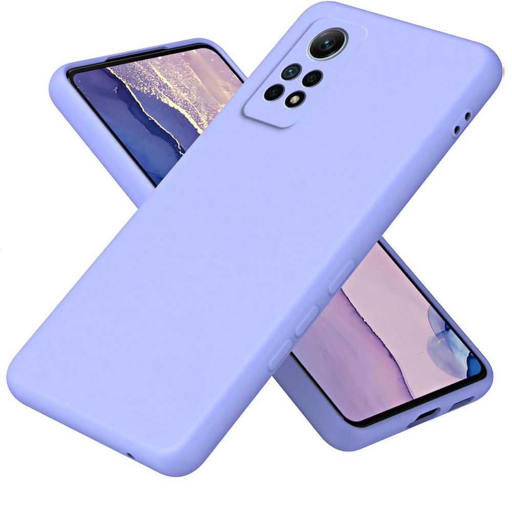 Funda para Xiaomi Poco M4 Pro Soft Feeling Antishock Lila Resistente ante Caídas y Golpes