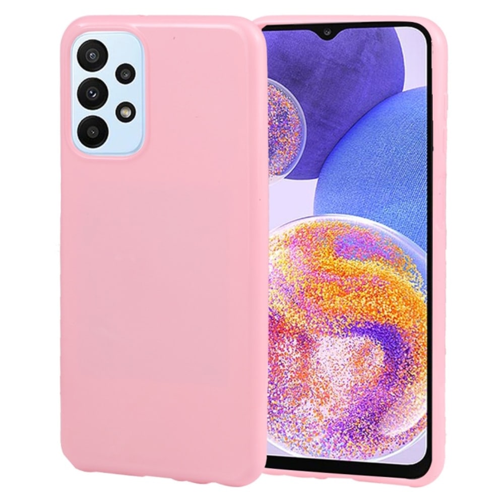 Funda Case para Samsung A23 5G Jelly Pearl Rosa Antishock Resistente ante Caídas y Golpes