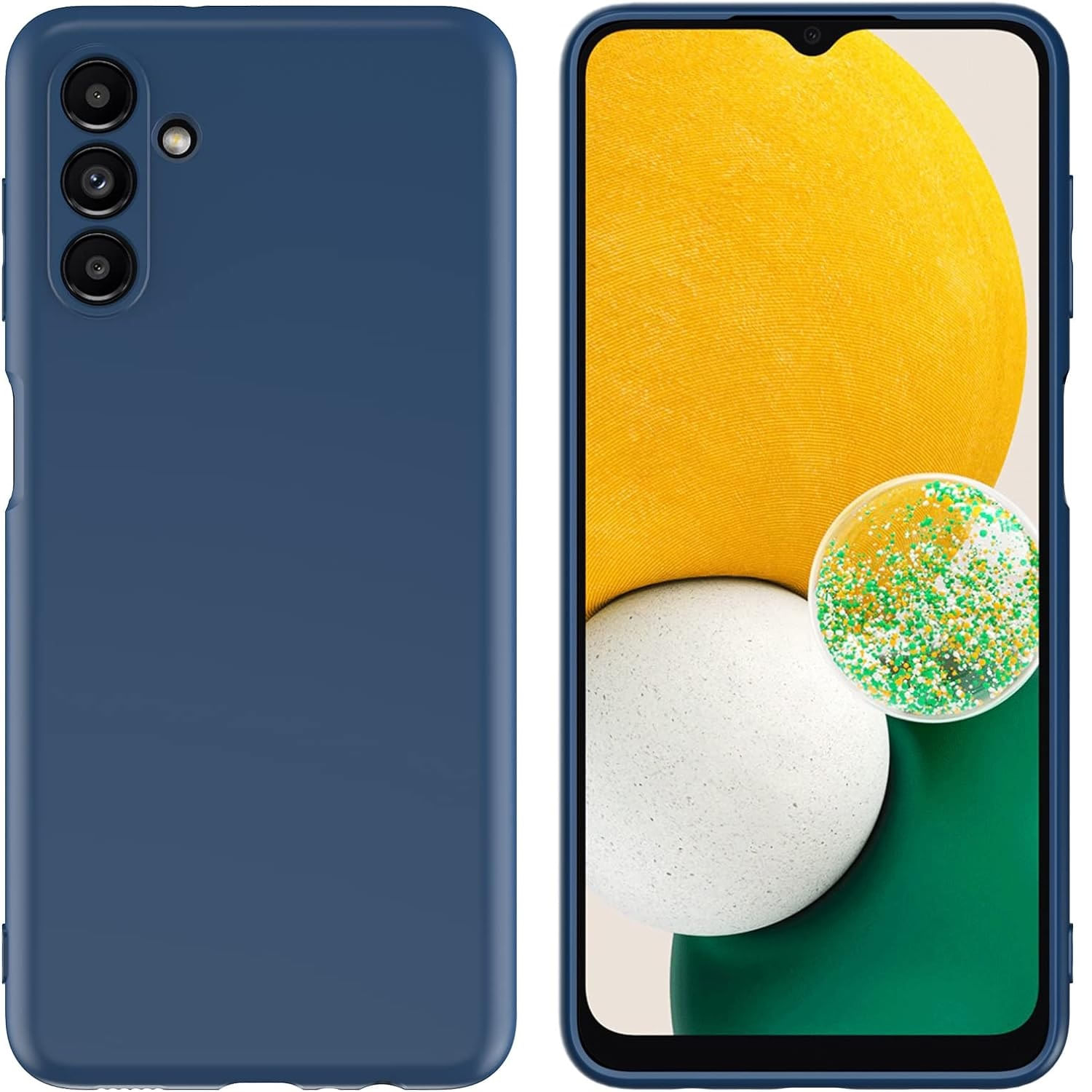 Funda para Tecno Spark 20 Pro 4G Soft Feeling Antishock Azul Resistente ante Caídas y Golpes