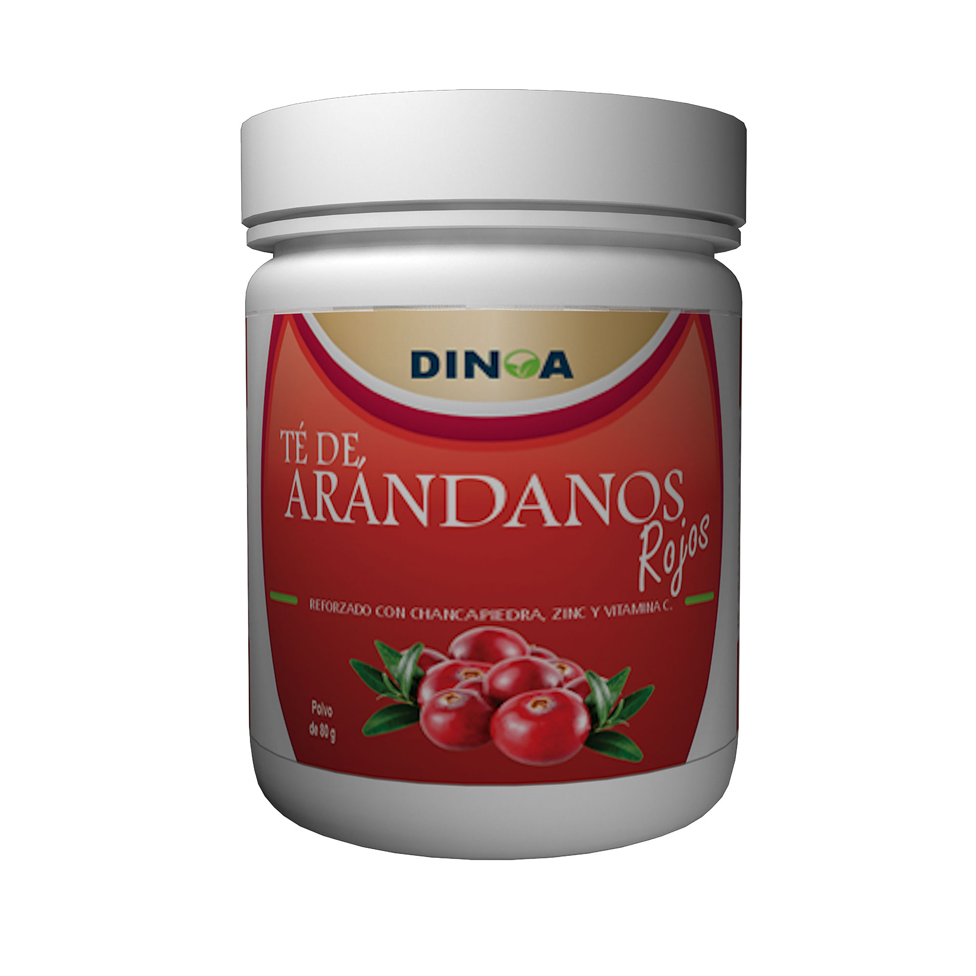 Té Arándanos (Cranberry) Rojos Dinoa Polvo 80gr