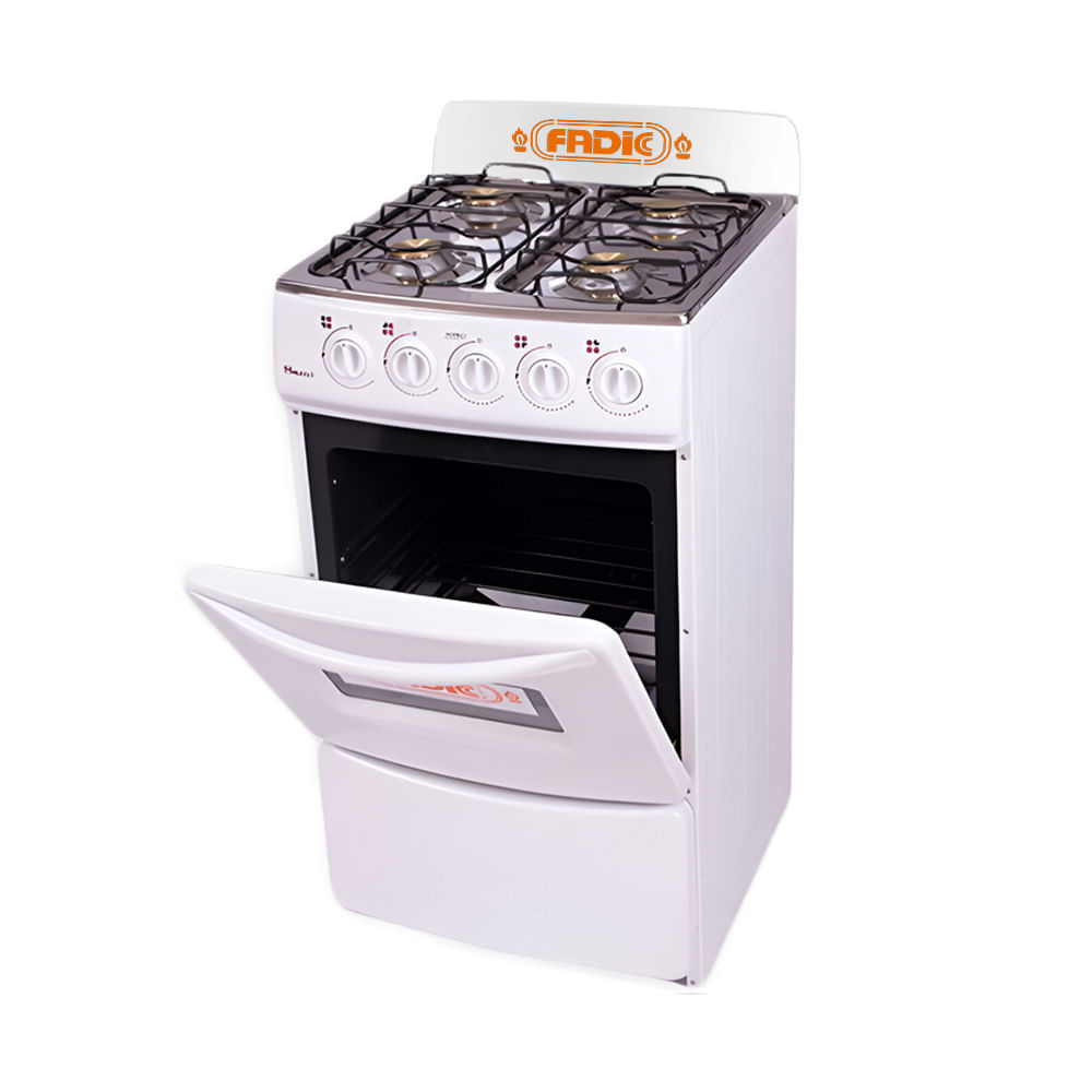 Cocina Fadic con respaldar y Horno 20 Sami 4H Blanco Cocina Fadic con respaldar y Horno 20 Sami 4H Blanco