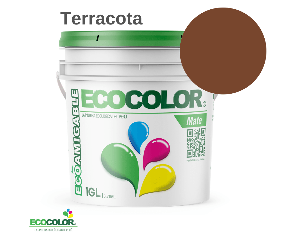 Pintura Ecológica MATE 1 Galón Terracota