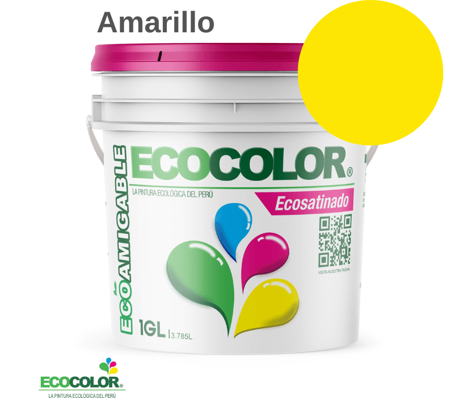 Pintura Ecológica ECOSATINADO 1 Galón Amarillo