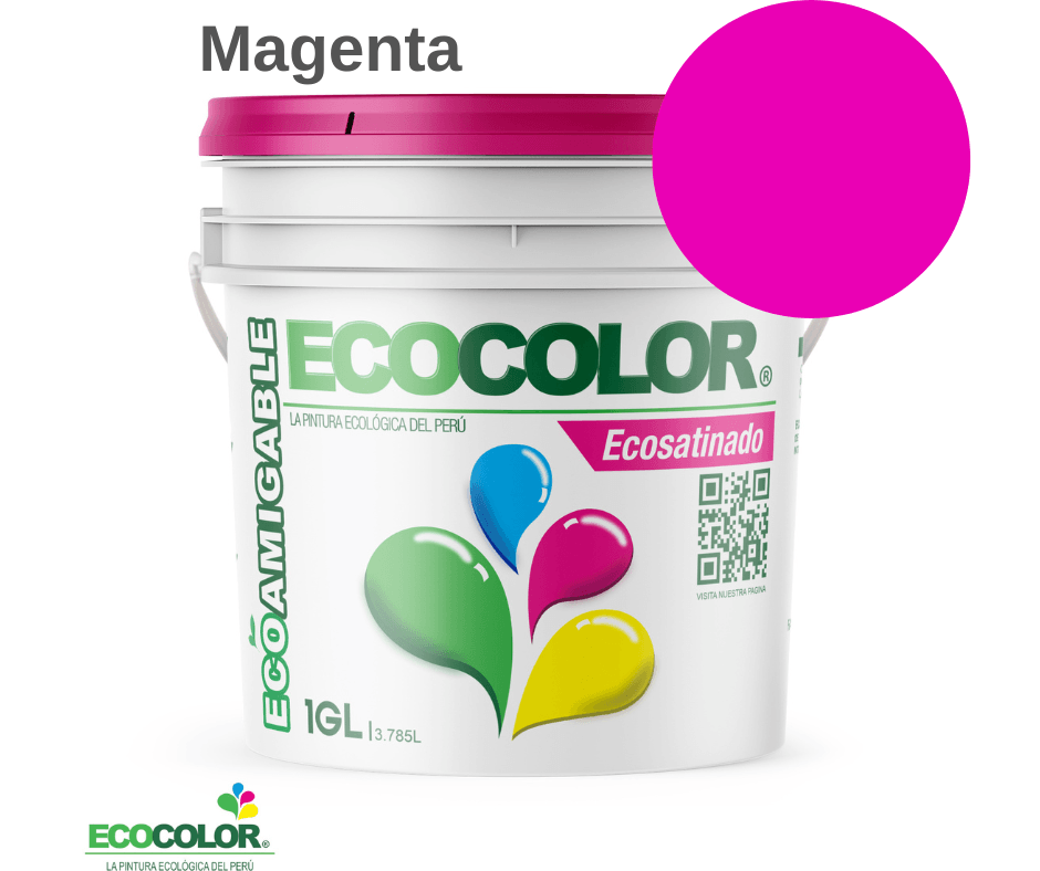 Pintura Ecológica ECOSATINADO 1 Galón Magenta