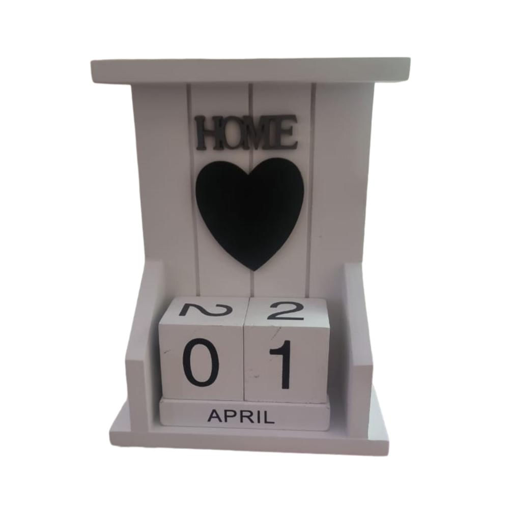 Calendario de Mesa Blanco Vintage Calendario de Mesa Blanco Vintage