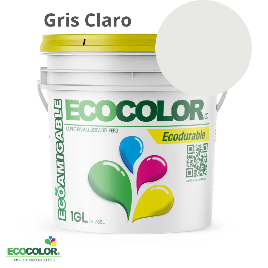 Pintura Ecológica ECODURABLE 1 Galón Gris Claro