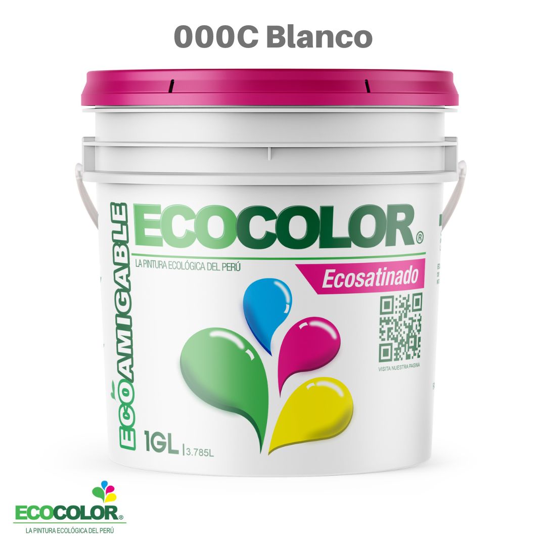 Pintura Ecológica ECOSATINADO 1 Galón Blanco