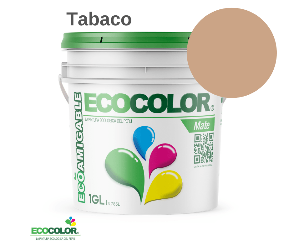 Pintura Ecológica MATE 1 Galón Tabaco