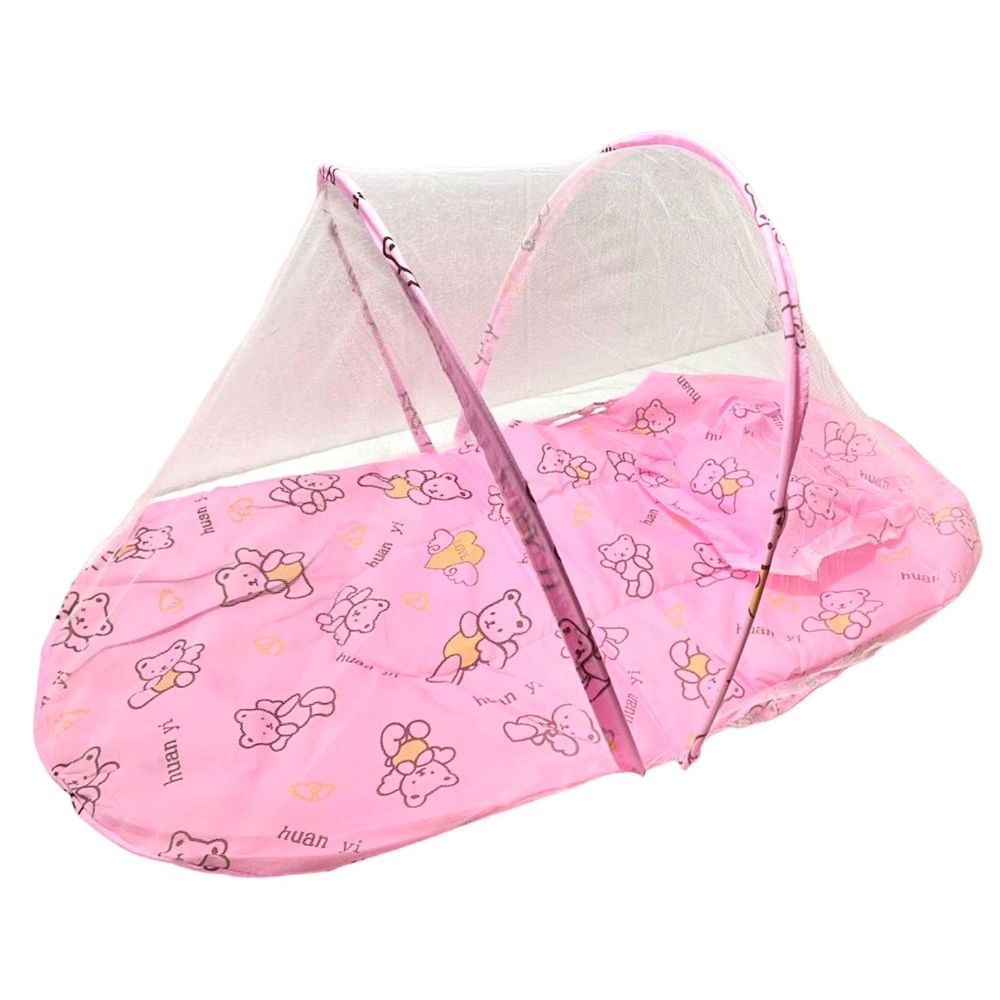 Cuna con Mosquitero para Bebe Generico Osita Rosa Cuna con Mosquitero para Bebe Generico Osita Rosa