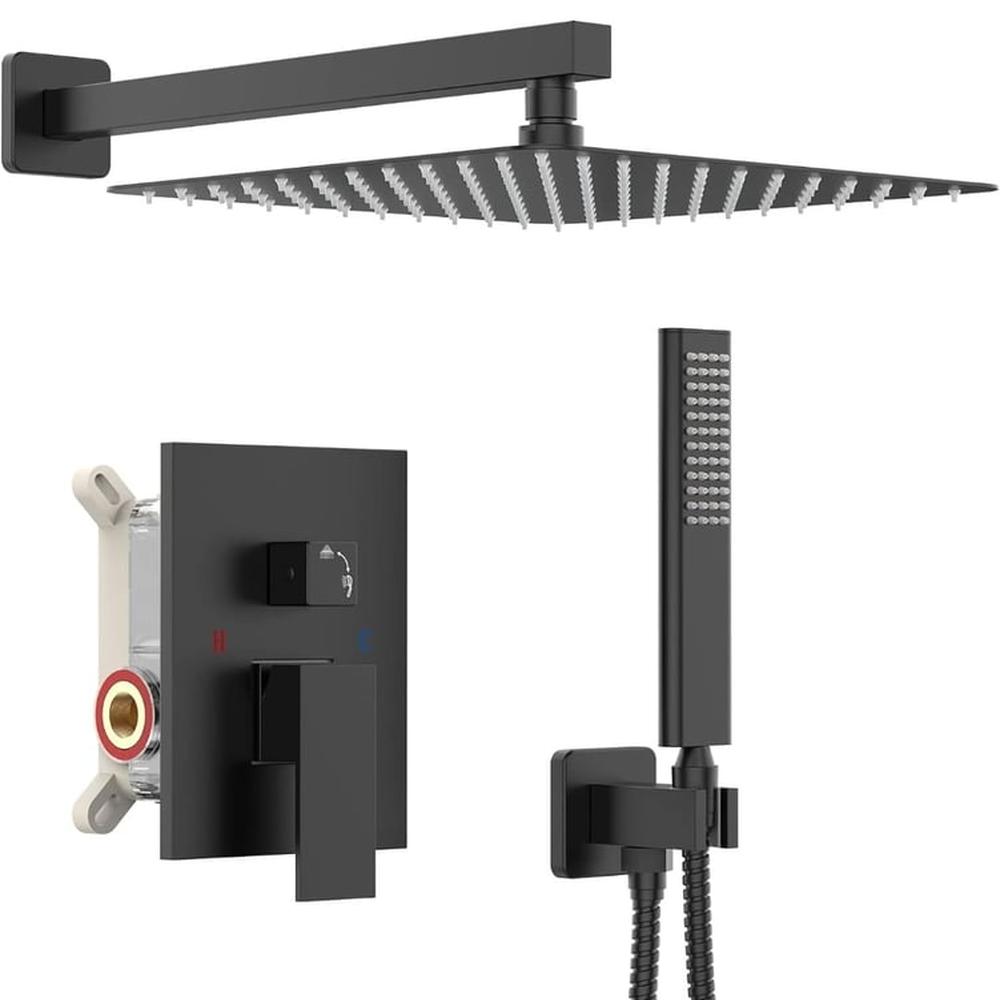 Combo Set Mezcladora Ducha Completa HORSE Acero Inoxidable Negro Mate Combo Set Mezcladora Ducha Completa HORSE Acero Inoxidable Negro Mate