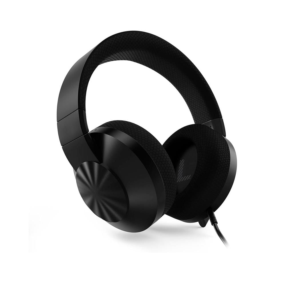 Auriculares gaming Lenovo H210 con micrófono, sonido envolvente y diseño ergonomico.