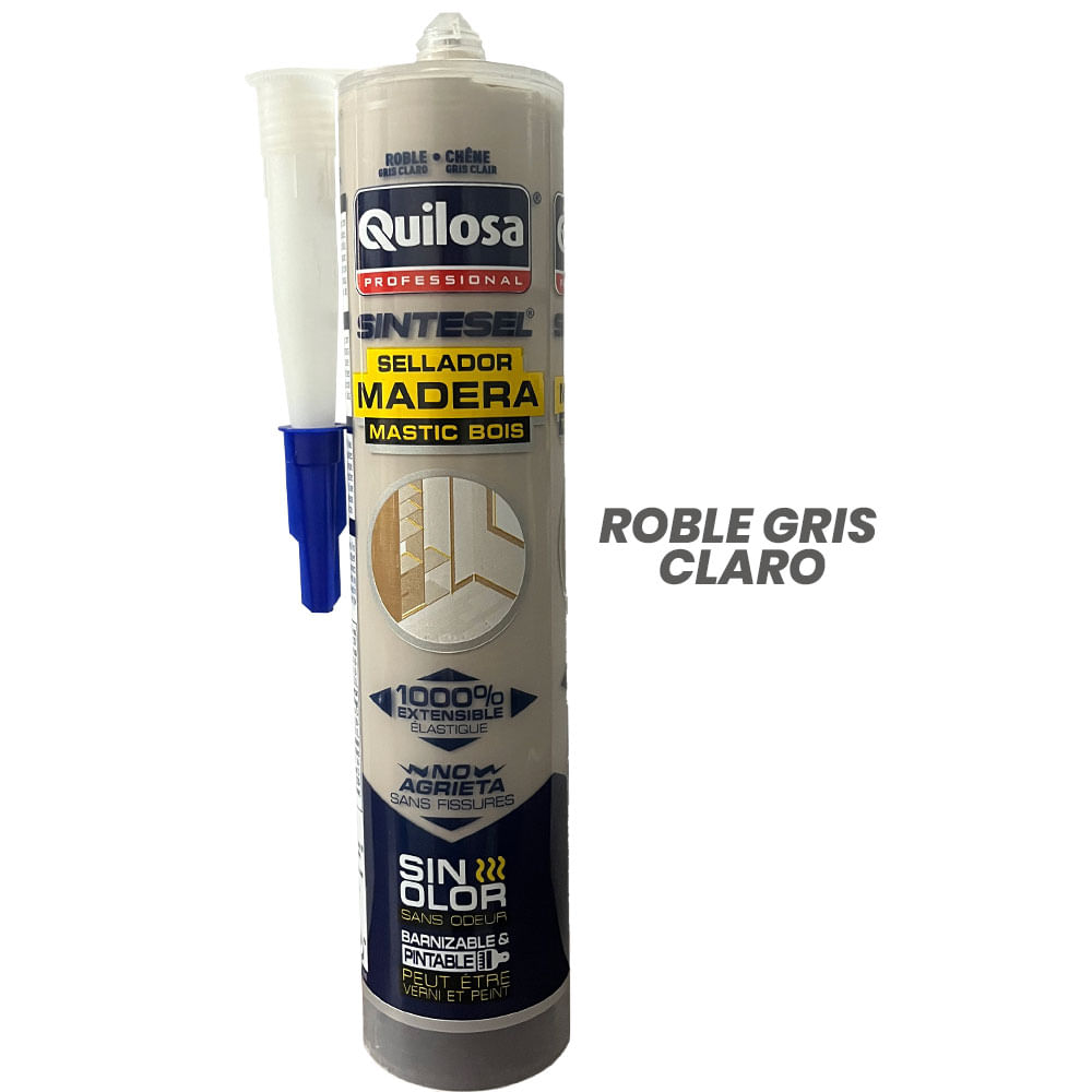 Sellador Quilosa de Juntas Sintesel Madera 300ML Roble Gris Claro