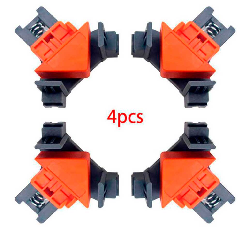 Prensa Esquinera con resorte 90º – Set (4 piezas)