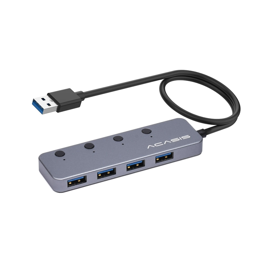 HUB USB 4 Puertos ACASIS HS-080S de Aluminio, Conectividad Rápida y ...