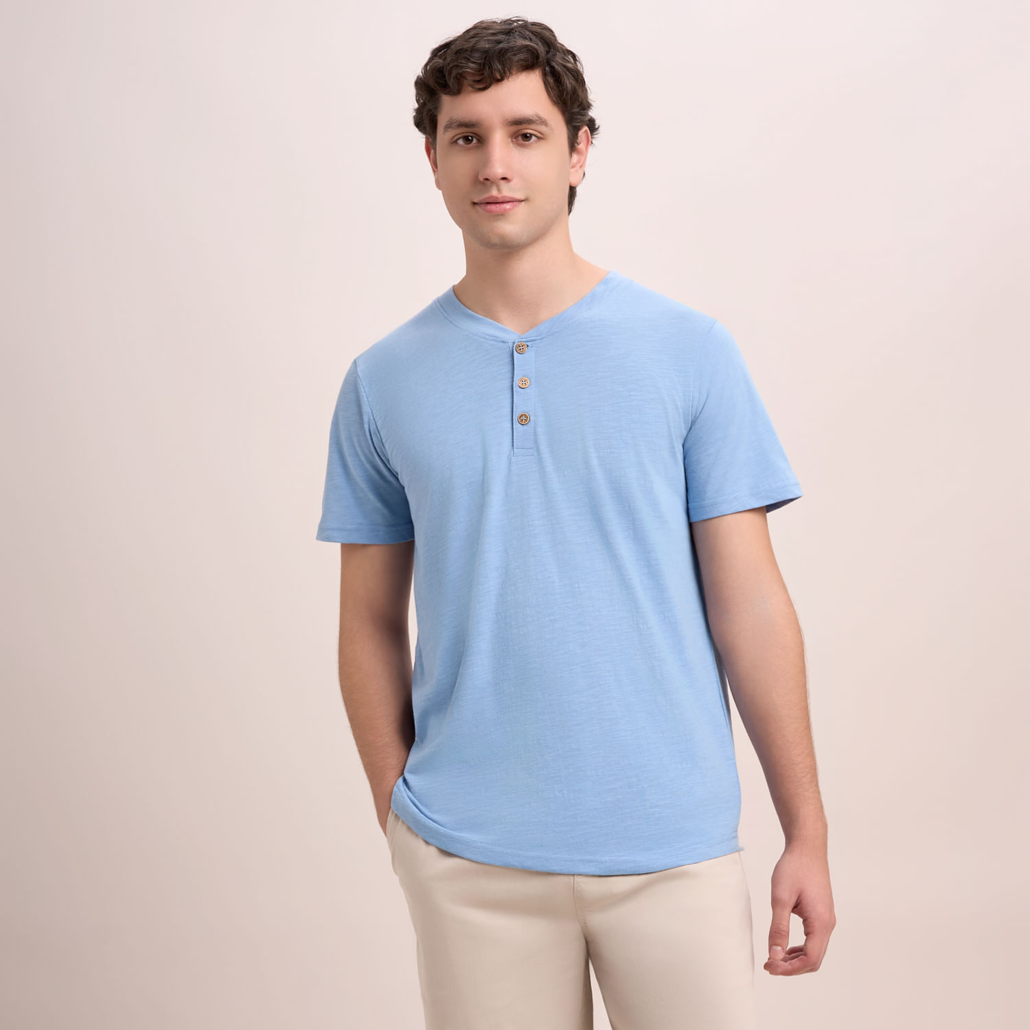 Polo Hombre Amc Henley Mel
