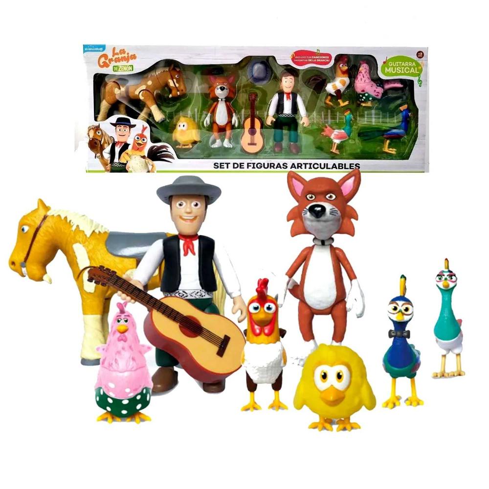 Set de Figuras Articulables La Granja de Zenón 9 Piezas Caballo Percherón GZM-9 Set de Figuras Articulables La Granja de Zenón 9 Piezas Caballo Percherón GZM-9