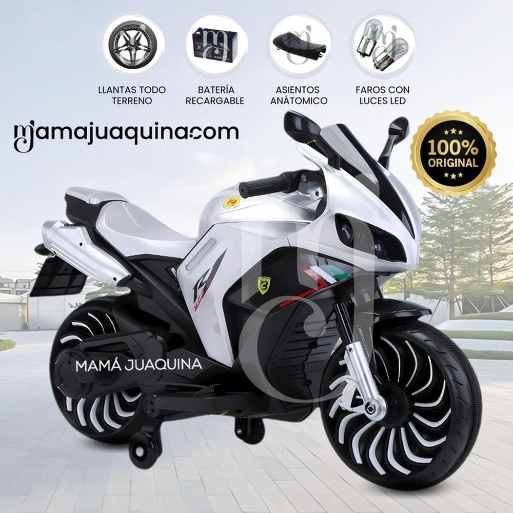 Trimoto a Batería para Niños «DUCAT ITALY» White Trimoto a Batería para Niños «DUCAT ITALY» White
