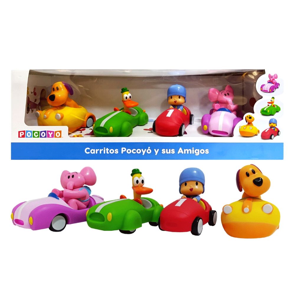 Juguete Set de Vehículos Pocoyo y sus Amigos 4pcs Juguete Set de Vehículos Pocoyo y sus Amigos 4pcs