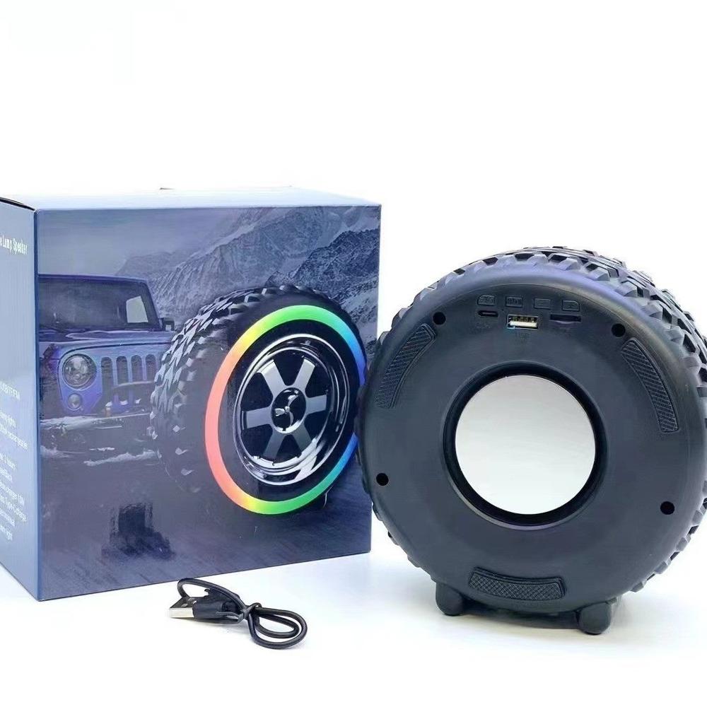 Parlante Portatil con Bluetooth Forma de Llanta Parlante Portatil con Bluetooth Forma de Llanta