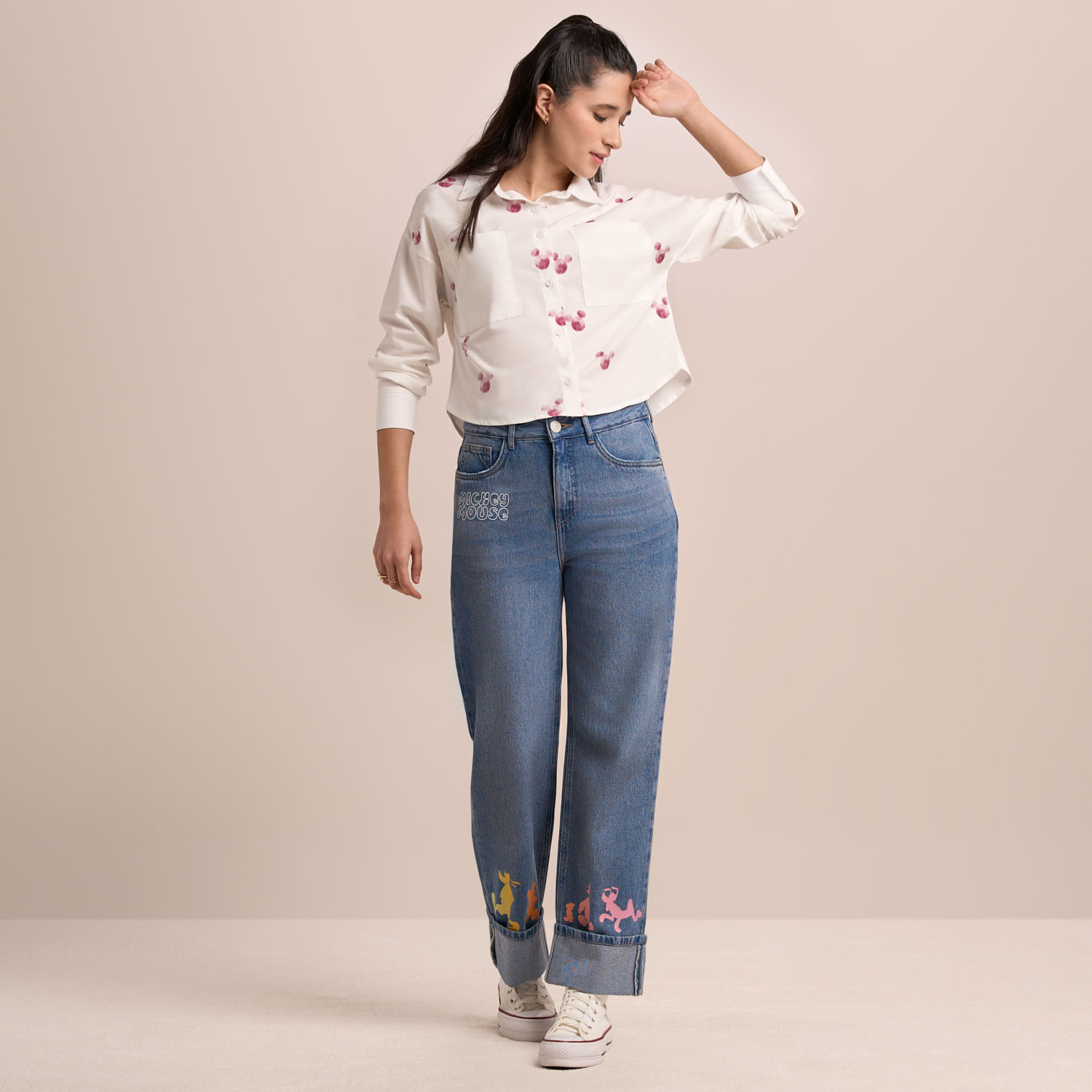 Jean Mujer Disney Wide Leg