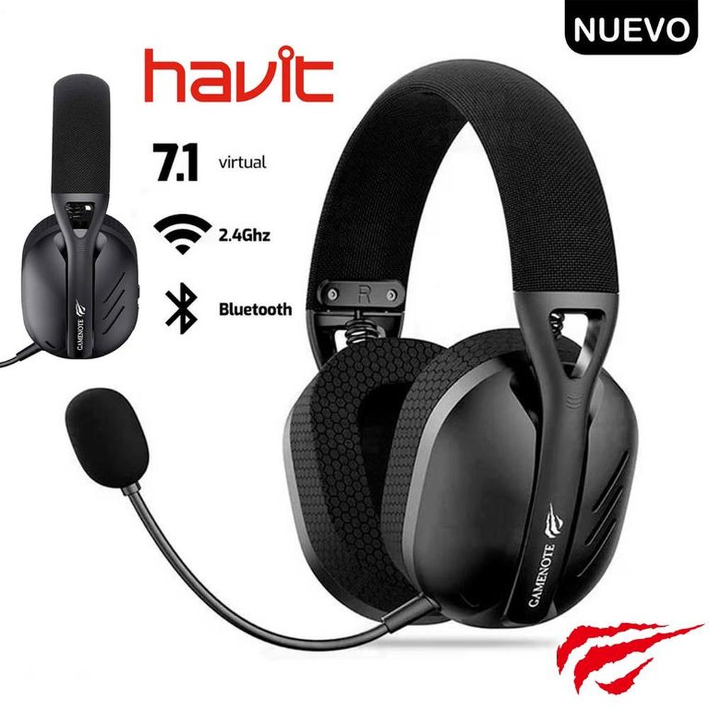 Audífono Inalámbrico Bluetooth Havit Fuxi-H3 7.1 USB Ps5 Ps4 26H negro